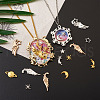 Zinc Alloy Cabochons & Links & Cabochon Enamel Settings PALLOY-TA0002-01-8