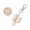 Natural Cowrie Shell Pendant Decorations HJEW-JM03096-02-3