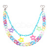 Macaron Color Star Acrylic Double Layer Chain Belts for Pants FS-WG9A655-03-2