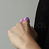 3D Heart Zinc Alloy Enamel Finger Rings FS-WG26371-01-1