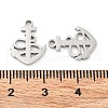 Non-Tarnish 316 Surgical Stainless Steel Charms STAS-Q314-14P-3