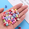 Opaque Acrylic European Beads X-TACR-S153-41I-5