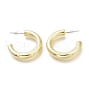 Brass Half Hoop Earrings EJEW-H104-07G-2