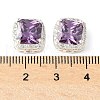 Brass Micro Pave Cubic Zirconia Beads KK-A253-20S-05-3