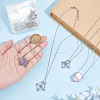 Unicraftale 10Pcs 201 Stainless Steel Macrame Pouch Empty Stone Holder for Pendant Necklaces Making MAK-UN0001-52-2