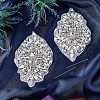 Fingerinspire 2Pcs Hotfix Rhinestone DIY-FG0002-50-6