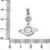 Brass Micro Pave Cubic Zirconia Pendants KK-V009-12P-3
