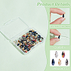   100pcs 5 colors Electroplate Glass Beads EGLA-PH0001-49-4