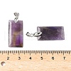 Natural Amethyst Faceted Pendants G-L623-03P-06-3