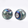 Electroplate Glass Beads EGLA-S173-07E-1
