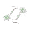 Glass Seed Beaded Dangle Earrings EJEW-MZ00171-03-4