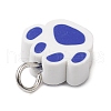 Handmade Polymer Clay Dog Paw Prints Pendants PALLOY-JF03804-5