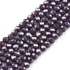 Electroplate Glass Beads Strands EGLA-A044-P2mm-A11-1