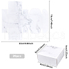 Marble Pattern Foldable Creative Kraft Paper Box CON-WH0077-13B-2