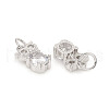 Brass Micro Pave Cubic Zirconia Charms ZIRC-L096-13P-2