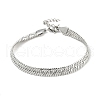 Non-Tarnish 304 Stainless Steel Herringbone Chain Bracelet BJEW-D028-02C-03P-1