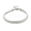 304 Stainless Steel Herringbone Chain Bracelet BJEW-D028-02C-03P-1