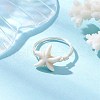 Synthetic Turquoise Finger Rings RJEW-JR00878-04-1