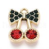 Alloy Rhinestone Pendants PALLOY-T090-57KCG-1