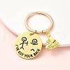 Alloy & 304 Stainless Steel Keychain KEYC-YW00094-04-1