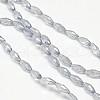 Electroplate Crystal Glass Rice Beads Strands EGLA-F042-A09-2