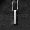 304 Stainless Steel Pendant Necklaces NJEW-P329-01P-1