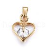 304 Stainless Steel Charms STAS-P216-43G-1