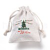 Christmas Cotton Cloth Storage Pouches ABAG-M004-02F-3