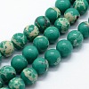 Synthetic Imperial Jasper Beads Strands G-I199-35-6mm-2