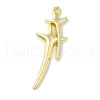 Rack Plating Alloy Pendants FIND-I039-044D-G-1