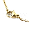 Star Glass Seed Pendant Necklace NJEW-MZ00082-02-5