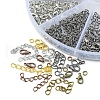 100Pcs 5 Color Iron Ends with Twist Chains DIY-FS0003-54-3
