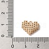 Brass Micro Pave Clear Cubic Zirconia Pendants KK-C062-077G-3