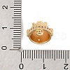 Brass Micro Pave Clear Cubic Zirconia Pendant Bails KK-C076-12G-3