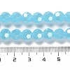 Electroplate Glass Beads Strands EGLA-A035-J8mm-A04-4