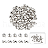 Unicraftale 60Pcs Brass Crimp Beads FIND-UN0004-34B-1