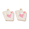 Alloy Enamel Pendants ENAM-O001-11N-G-1