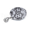 Polymer Clay Rhinestone Pendants RB-S056-14A-P-3