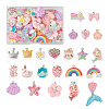 46Pcs 23 Styles Opaque & Transparent Resin Pendants RESI-TA0001-57-9