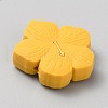 Flower Food Grade Eco-Friendly Silicone Focal Beads SIL-CJC0012-05A-2