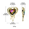 Rack Plating Alloy Glass Pendants FIND-YW0001-86A-4