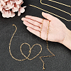 SUNNYCLUE 3Pcs 3 Styles 304 Stainless Steel Chain Necklaces STAS-SC0002-76G-3