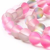 Synthetic Moonstone Beads Strands G-E573-01B-11-4