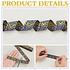 7M Polyester Jacquard Rhombus Ribbon SRIB-WH0011-213-4