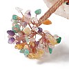 Natural Gemstone Chips and Natural Quartz Crystal Pedestal Display Decorations DJEW-G027-12RG-02-3