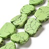 Synthetic Turquoise Dyed Beads Strands G-E594-25-2