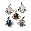 Natural Mixed Stone Pendants G-M434-04P-1