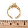 304 Stainless Steel Pave Cubic Zirconia Cuff Rings for Women RJEW-H246-02G-01-5
