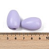 Spray Painted Wood European Beads WOOD-F017-10D-3