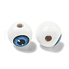 Printed Wood European Beads WOOD-G022-16A-2